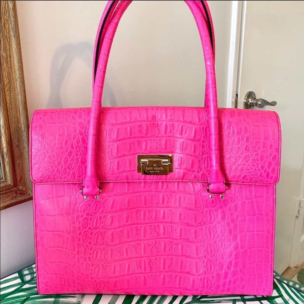 Kate Spade Hot Pink Leather Bag - Picture 1 of 11